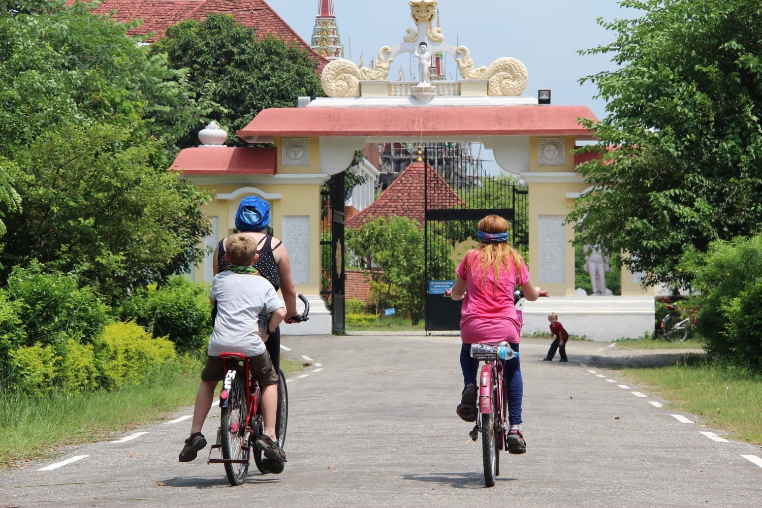Cycling in Lumbini