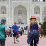 Taj Mahal with kids