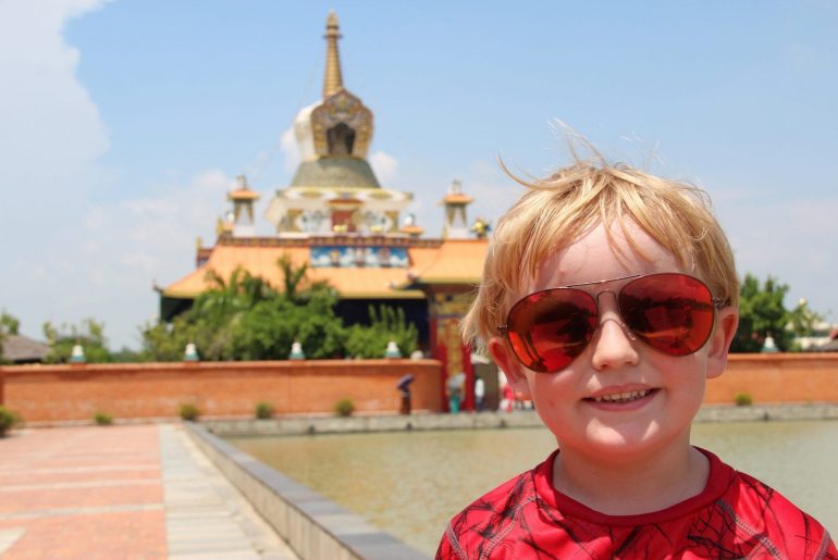 Lumbini with kids