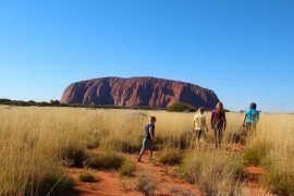 Ayers rock with kids