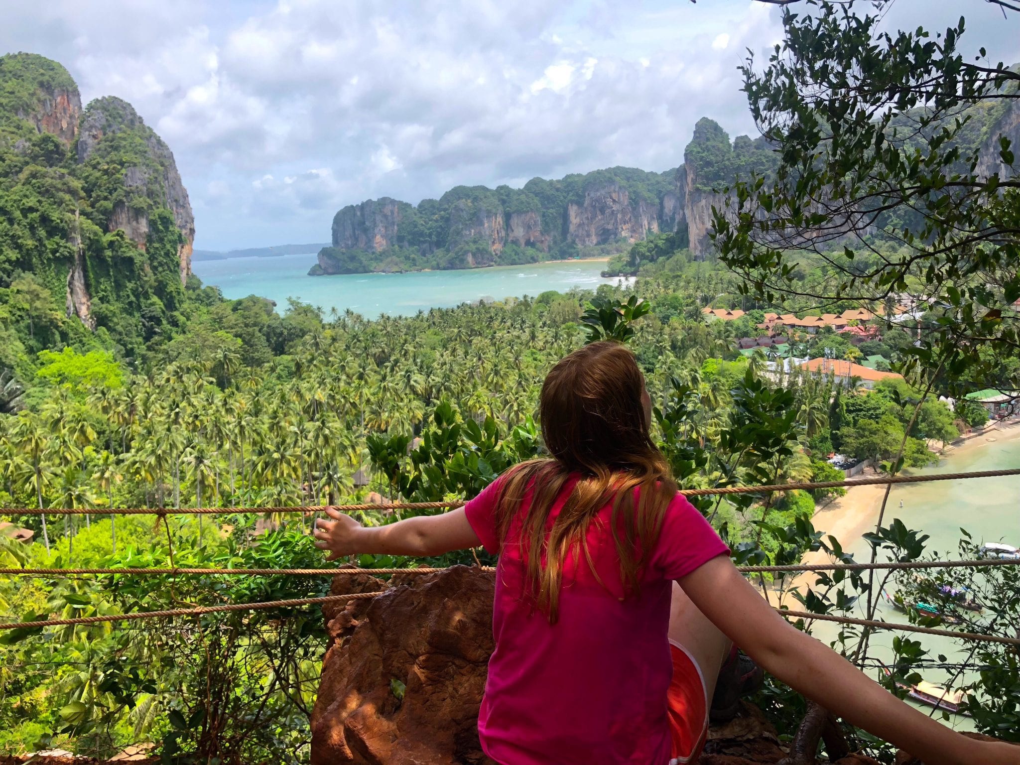 Hiking to Railay viewpoint with kids